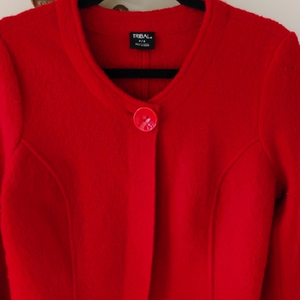 Red Wool Jacket - Picture 5 of 8